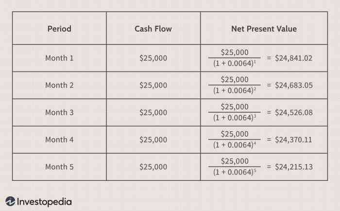 The net present value of a project is blank______.