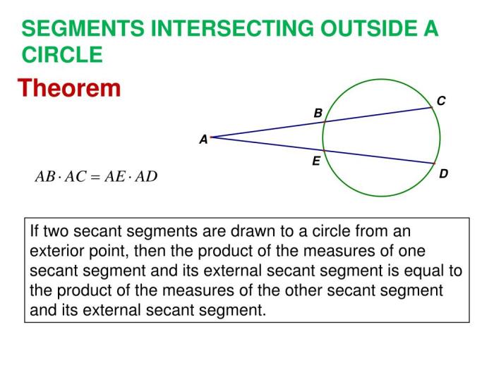 Special segments in a circle worksheet answers